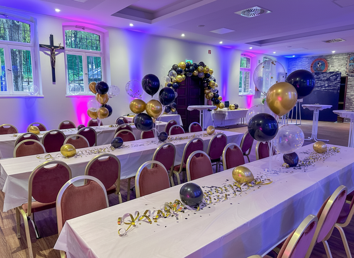 Scheibendamm Party-Dekoration