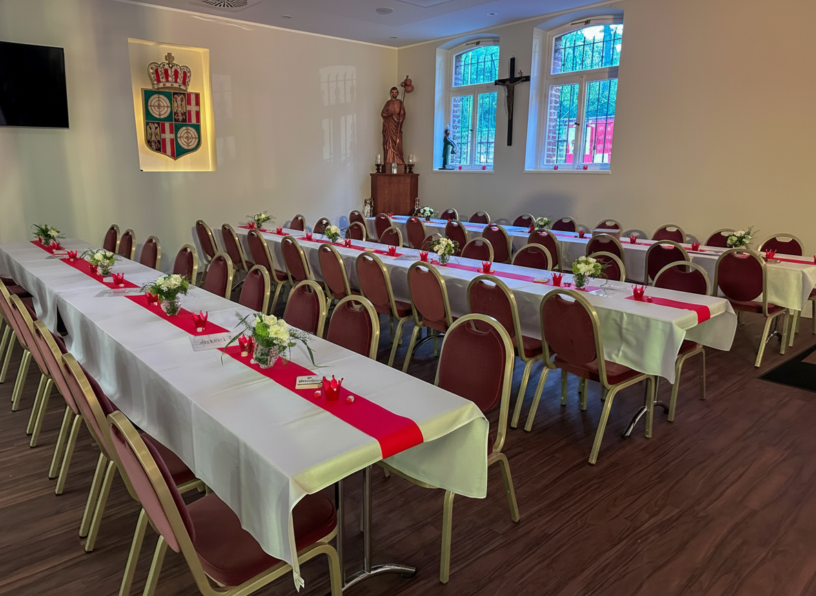 Scheibendamm festlich dekoriert